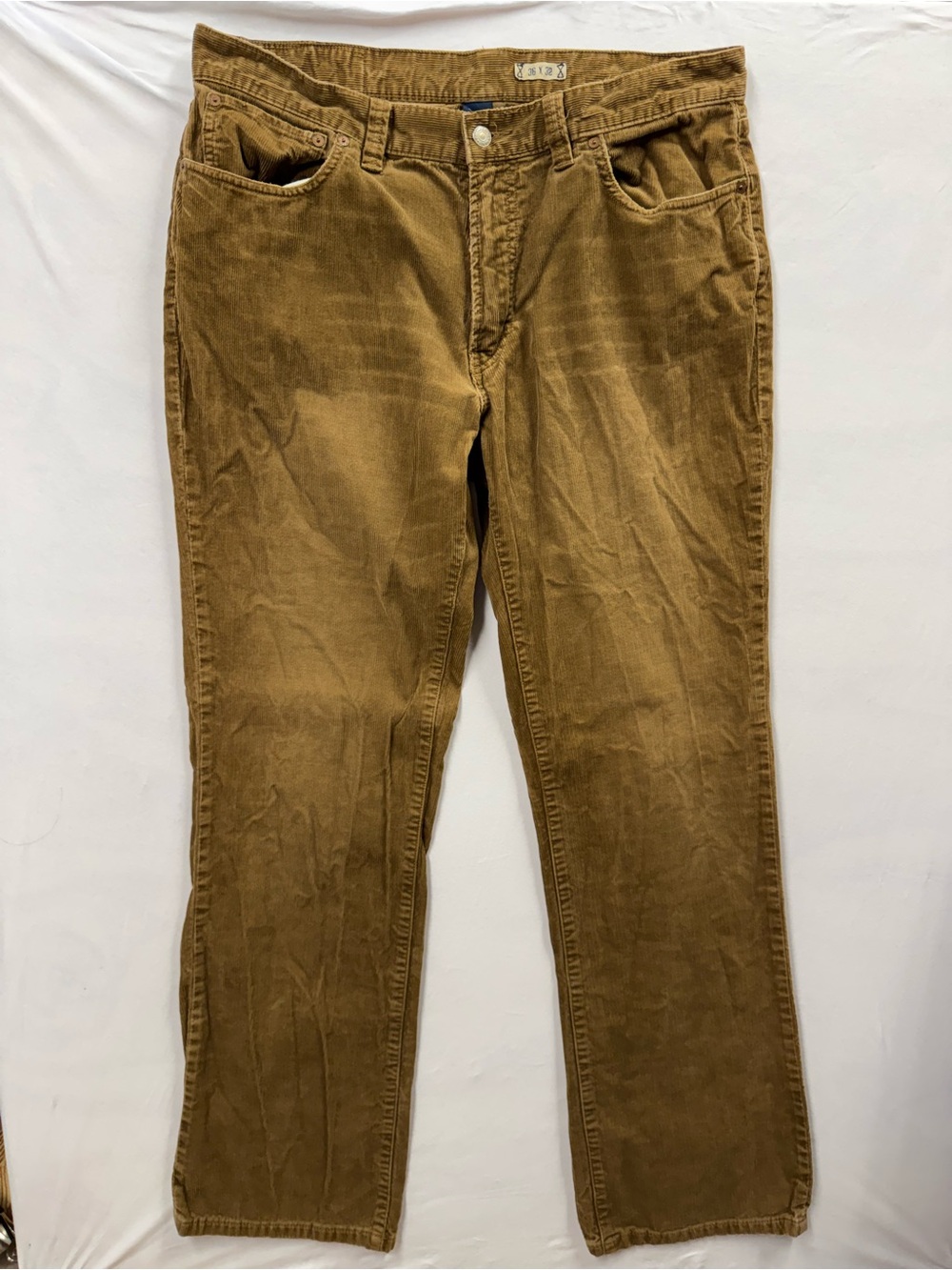 Vintage Polo Ralph Lauren Pants Men 34x32 Brown Corduroy Bootcut 750 Western